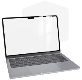 Modern silver laptop